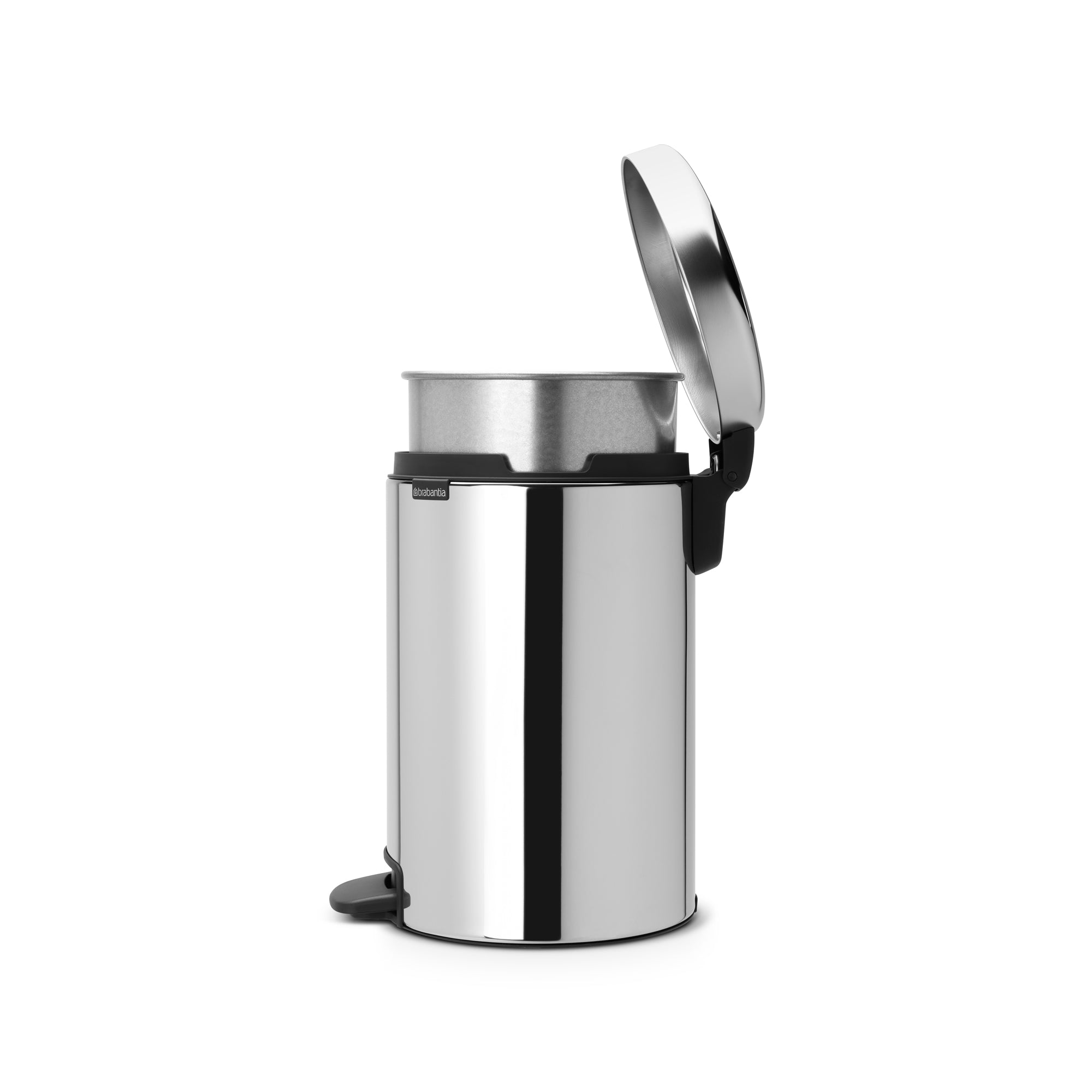 Push Bin 60 litres, Acier brillant, Brabantia