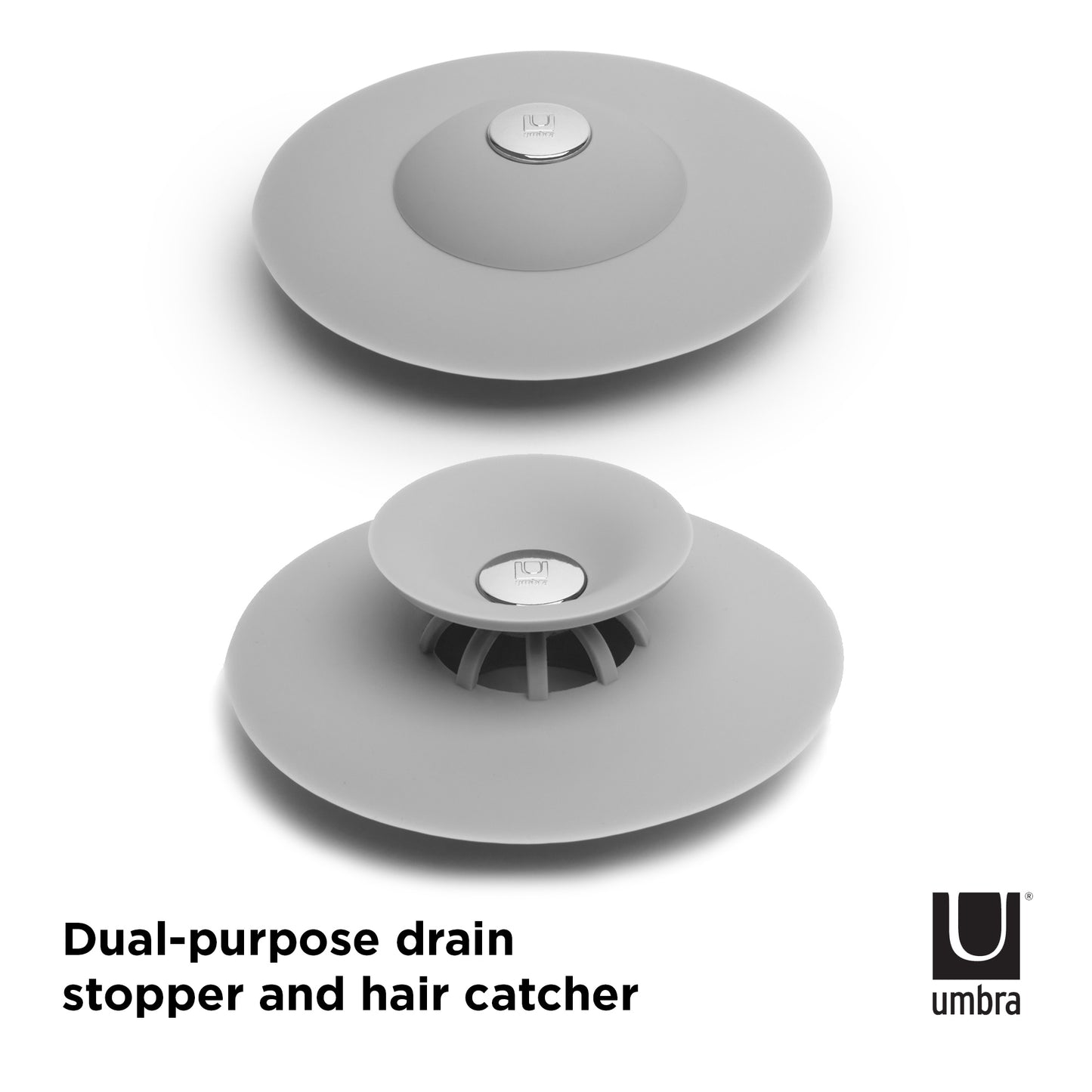 Flex Drain Stop/Hair Catcher - Grey