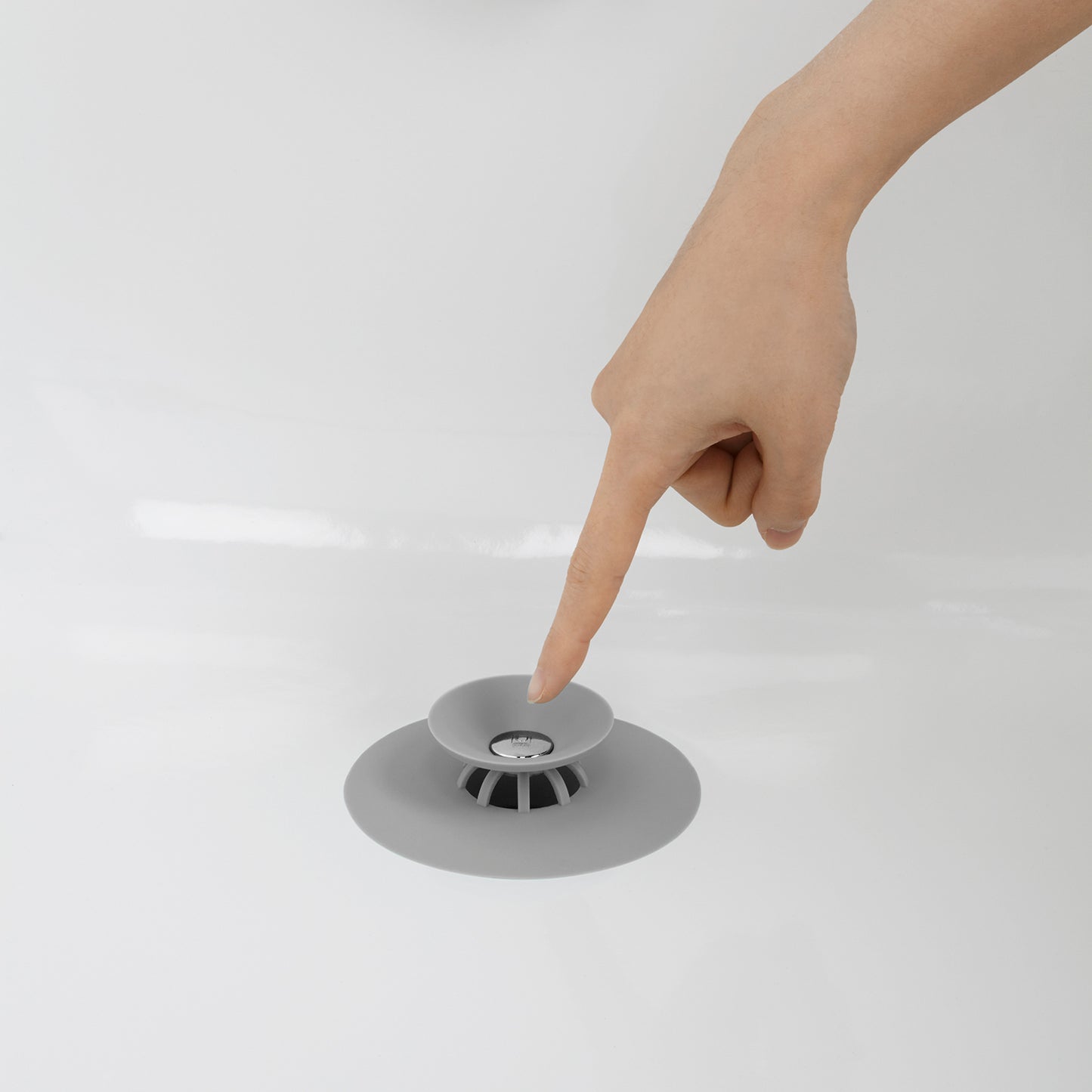 Flex Drain Stop/Hair Catcher - Grey