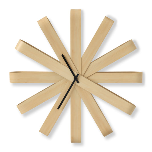 Ribbonwood Wall Clock (Large) - Natural