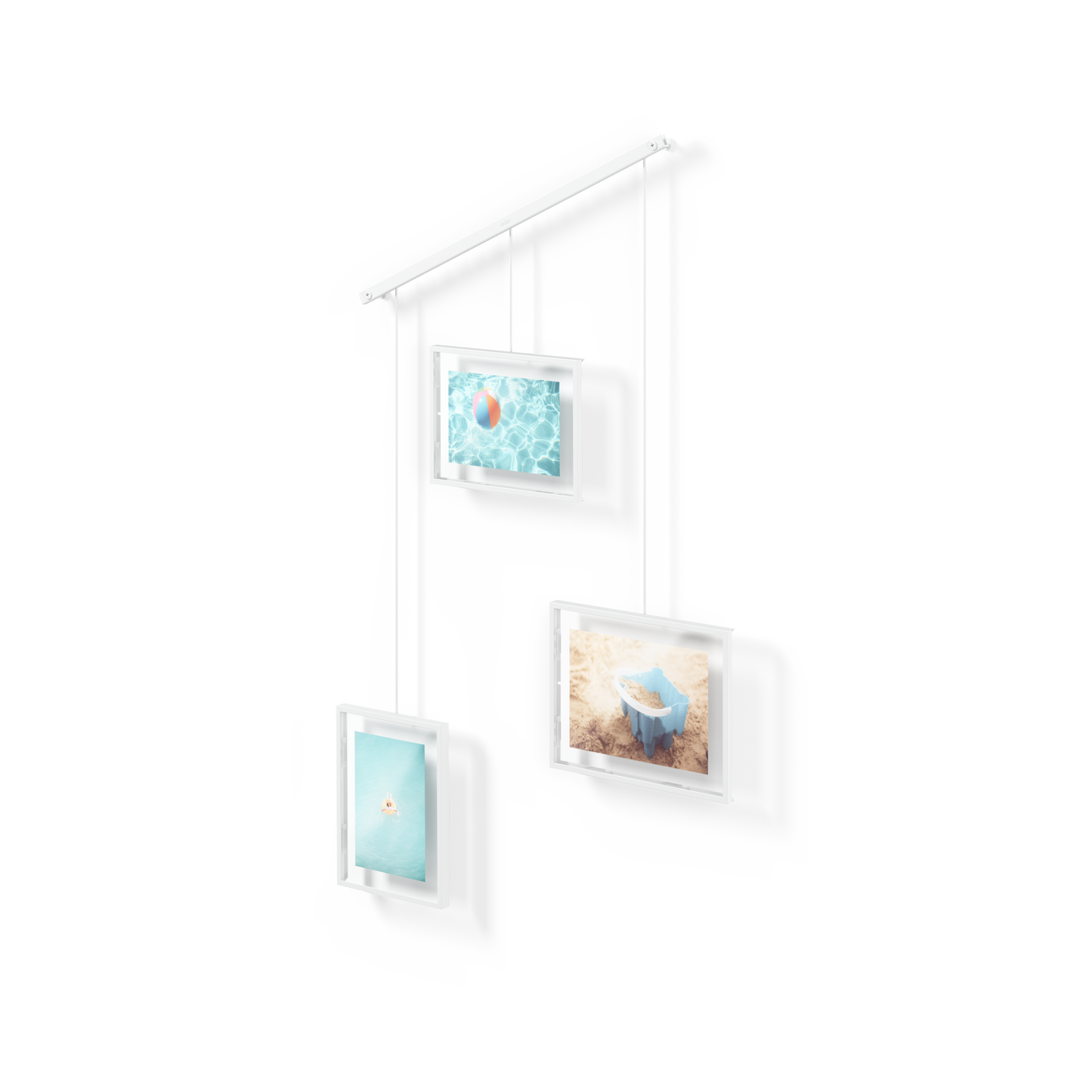 Exhibit Photo Display (Set of 3) - White