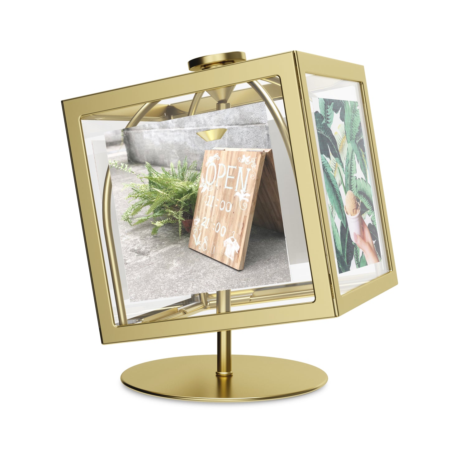 Rocker Photo Display - Matte Brass