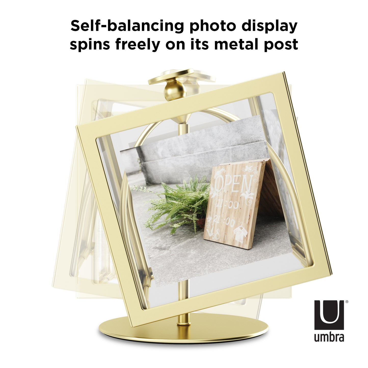 Rocker Photo Display - Matte Brass