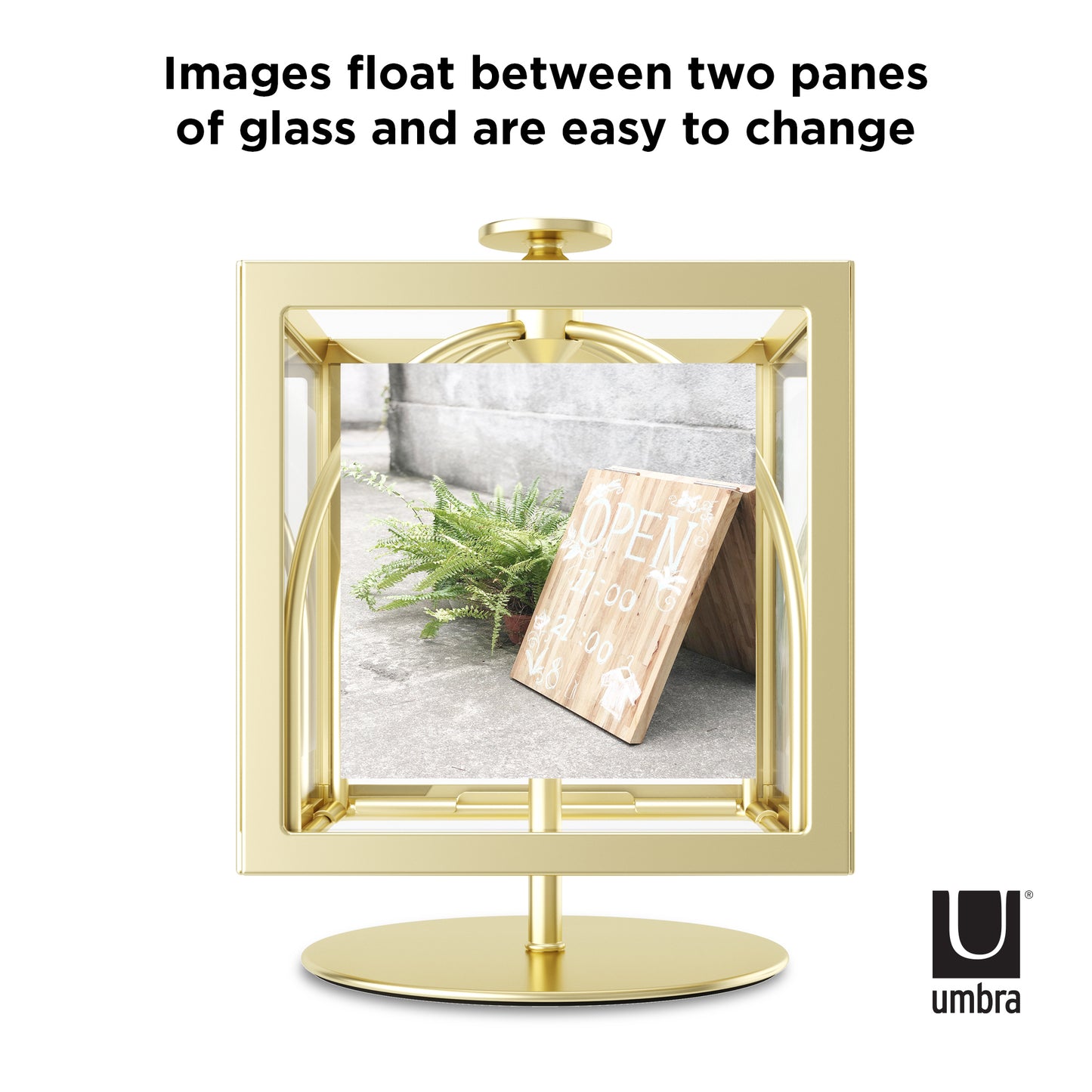 Rocker Photo Display - Matte Brass