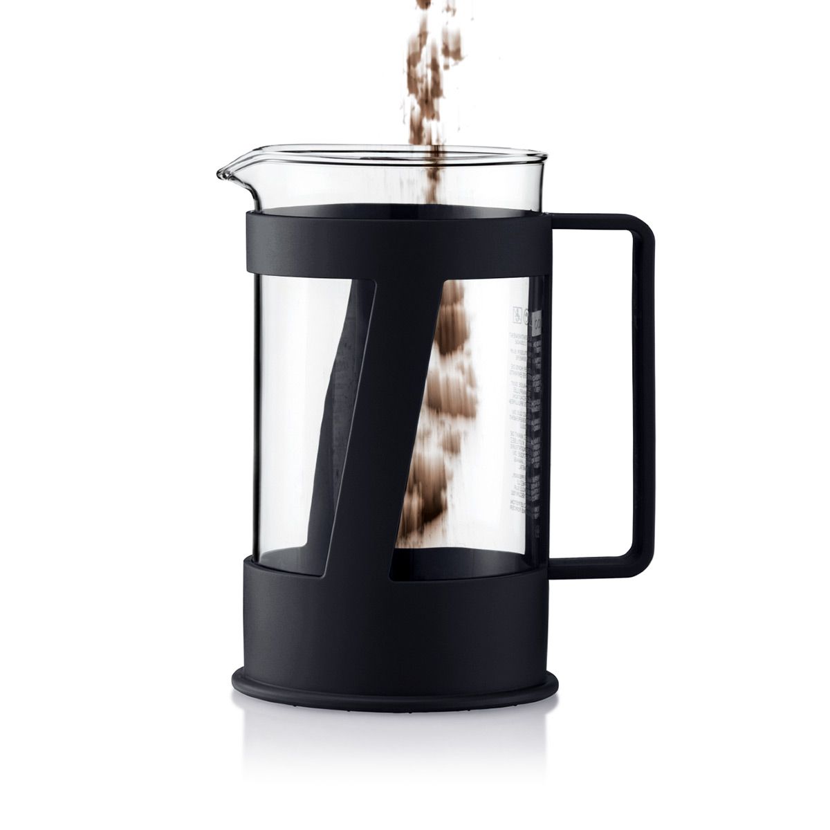 Crema French Press Coffee Maker 8 Cup, 1.0L/34oz - Black