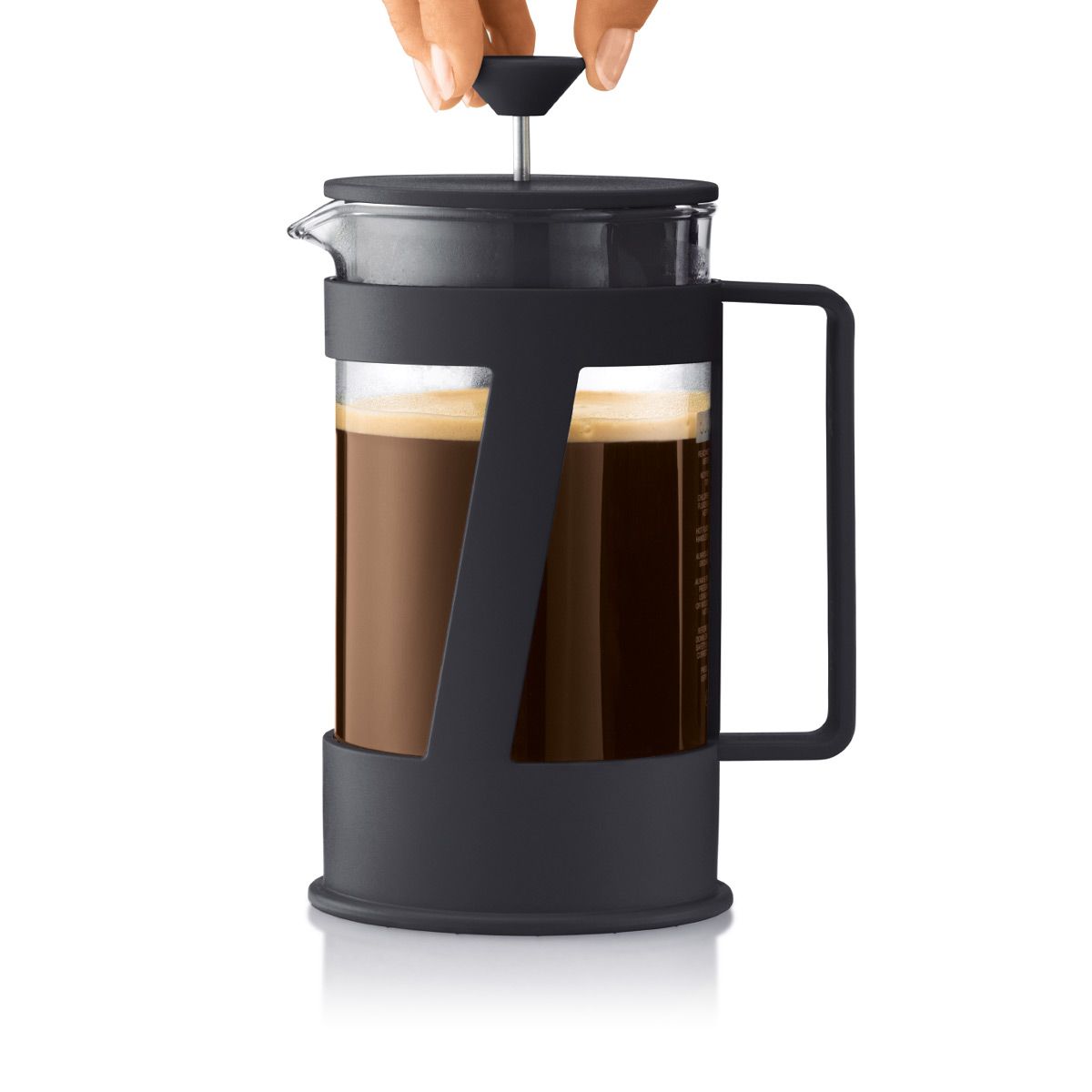 Crema French Press Coffee Maker 8 Cup, 1.0L/34oz - Black