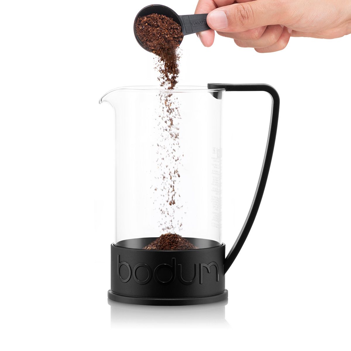 Brazil French Press Coffee Maker 8 Cup, 1.0L - Black