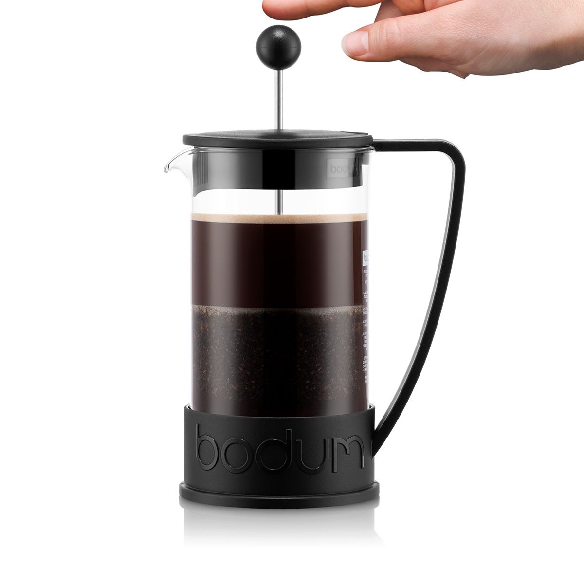 Brazil French Press Coffee Maker 8 Cup, 1.0L - Black