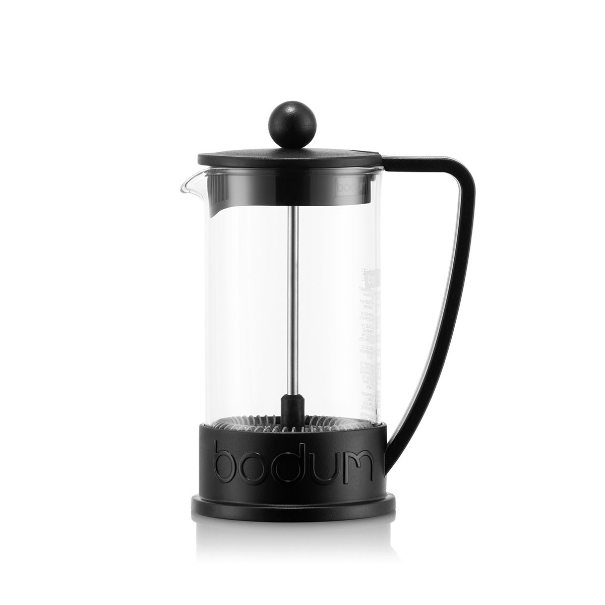 Brazil French Press Coffee Maker 3 Cup, 0.35L - Black