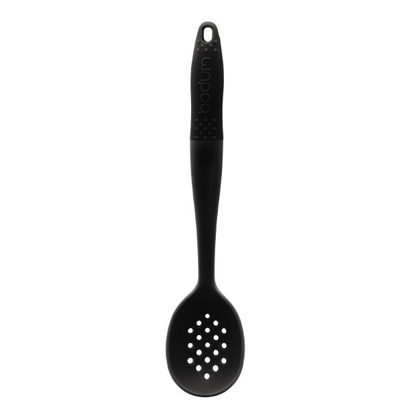 Bistro Slotted Serving Spoon - Black