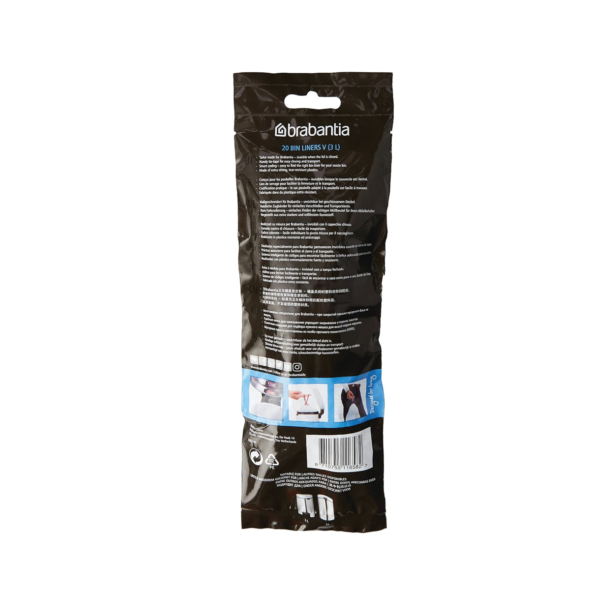 PerfectFit Bags Code V (2L/3L) 20 Bags/Roll - White