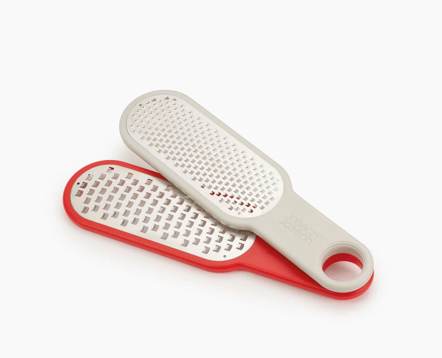 DUO Set Of 2 Graters - Grey/Red