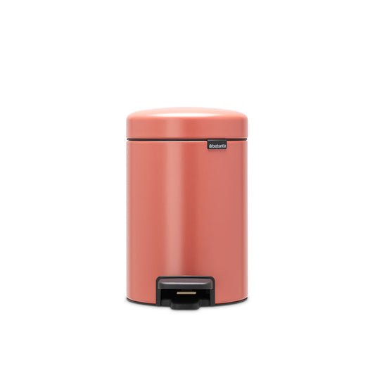 NewIcon Pedal Bin Silent 3 Litre - Terracotta Pink