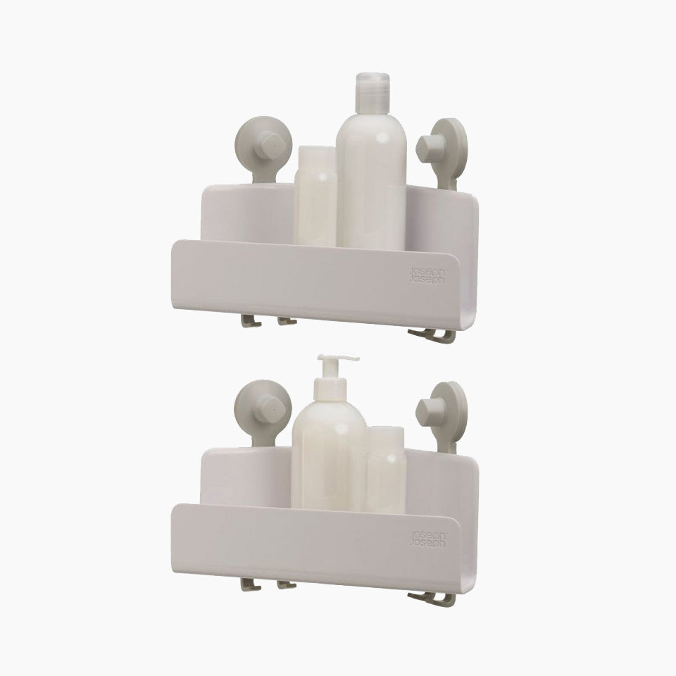 EasyStore Corner Shower Caddy 2 - Pack (No Mirror) - White