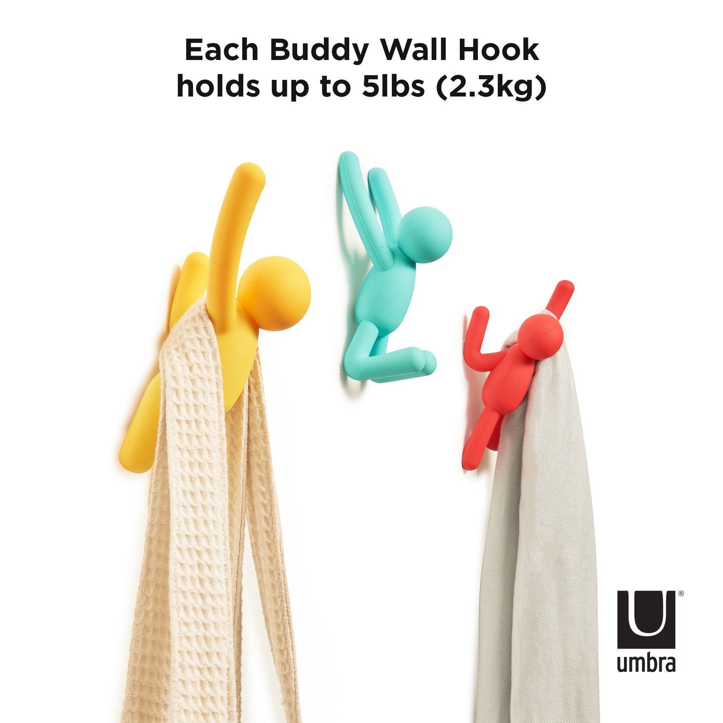 Buddy Hooks (Set of 3) - Assorted