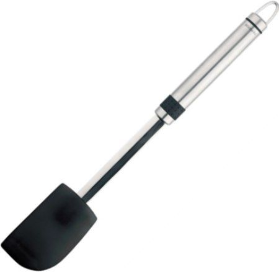 Profile Line - Large Pot Scraper - Non - Stick Silicone - Stainless Steel/Black