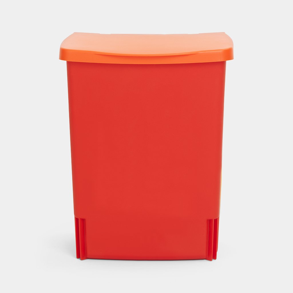 Built-in Bin 10L Rectangular - Lipstick Red