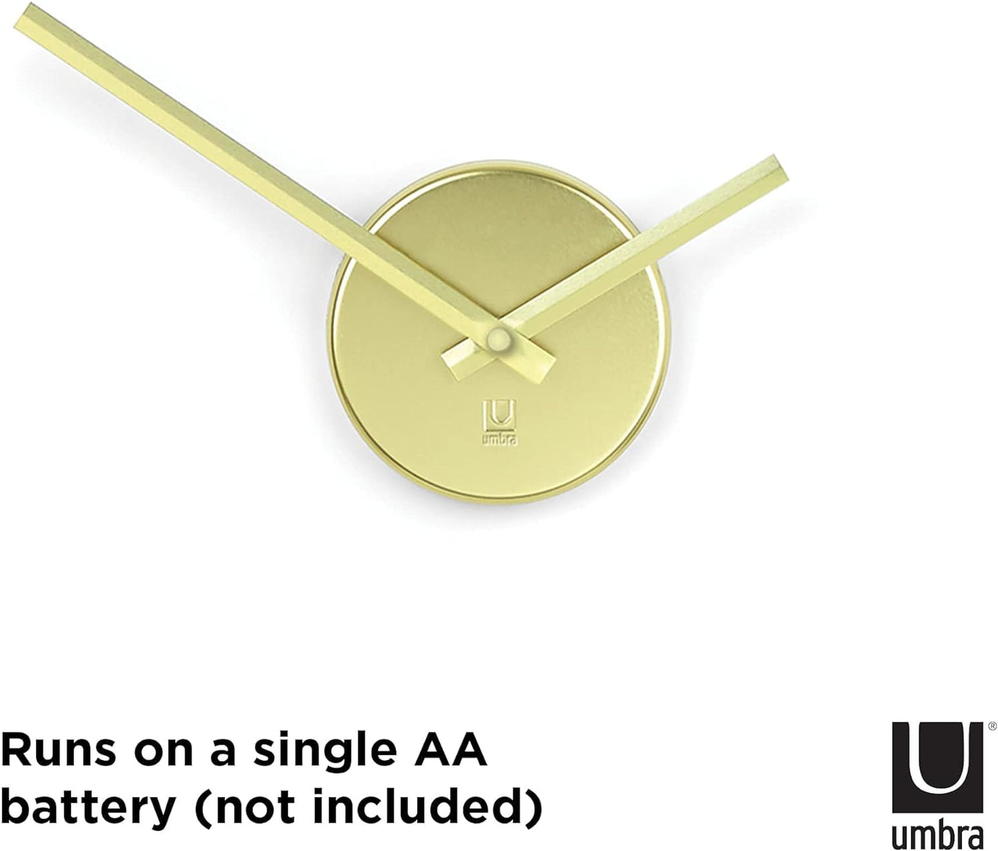 Blink Wall Clock - Brass