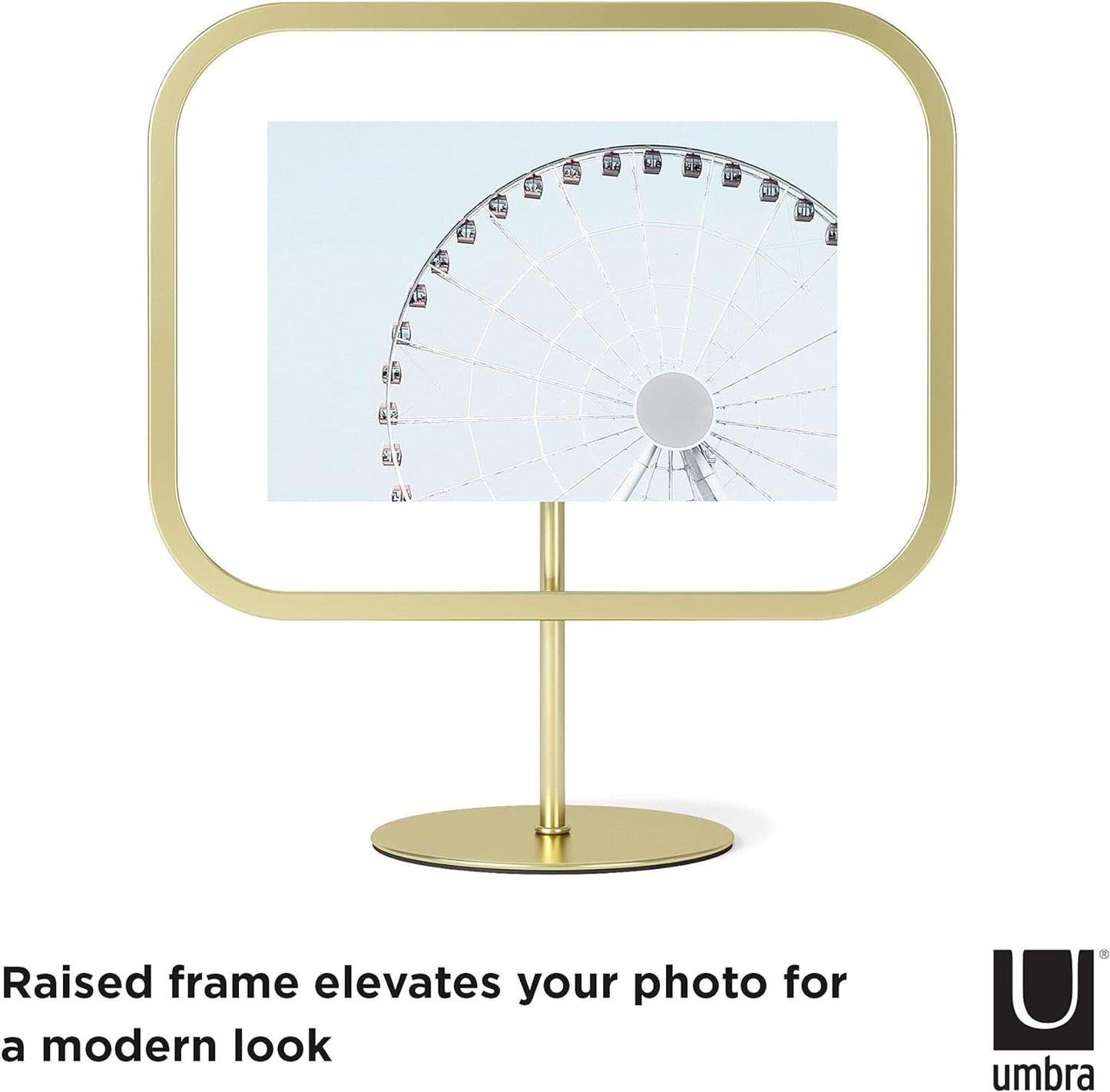 Infinity Sqround Picture Frame 5" x 7" - Matte Brass