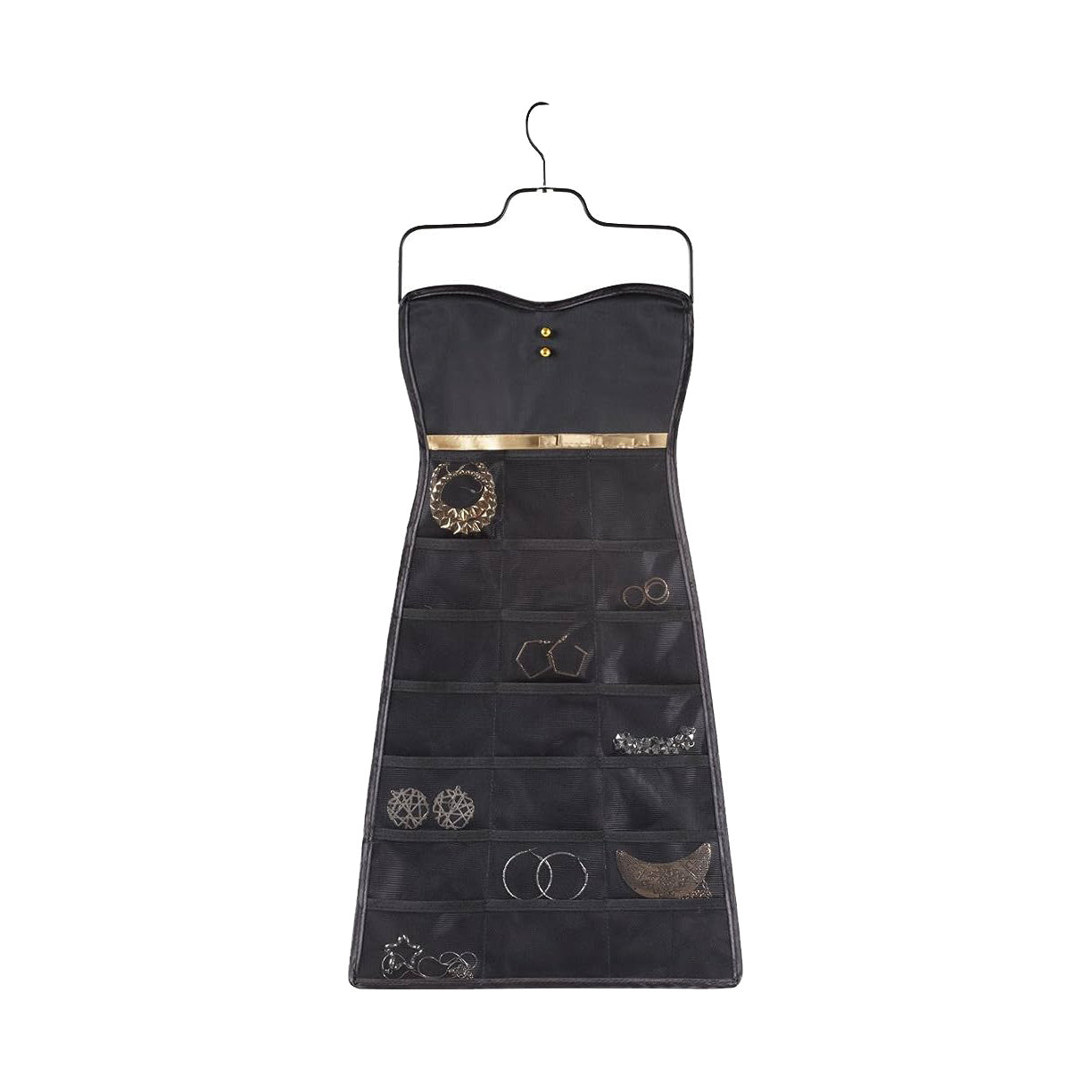 Bow Dress Organizer Black/Gold