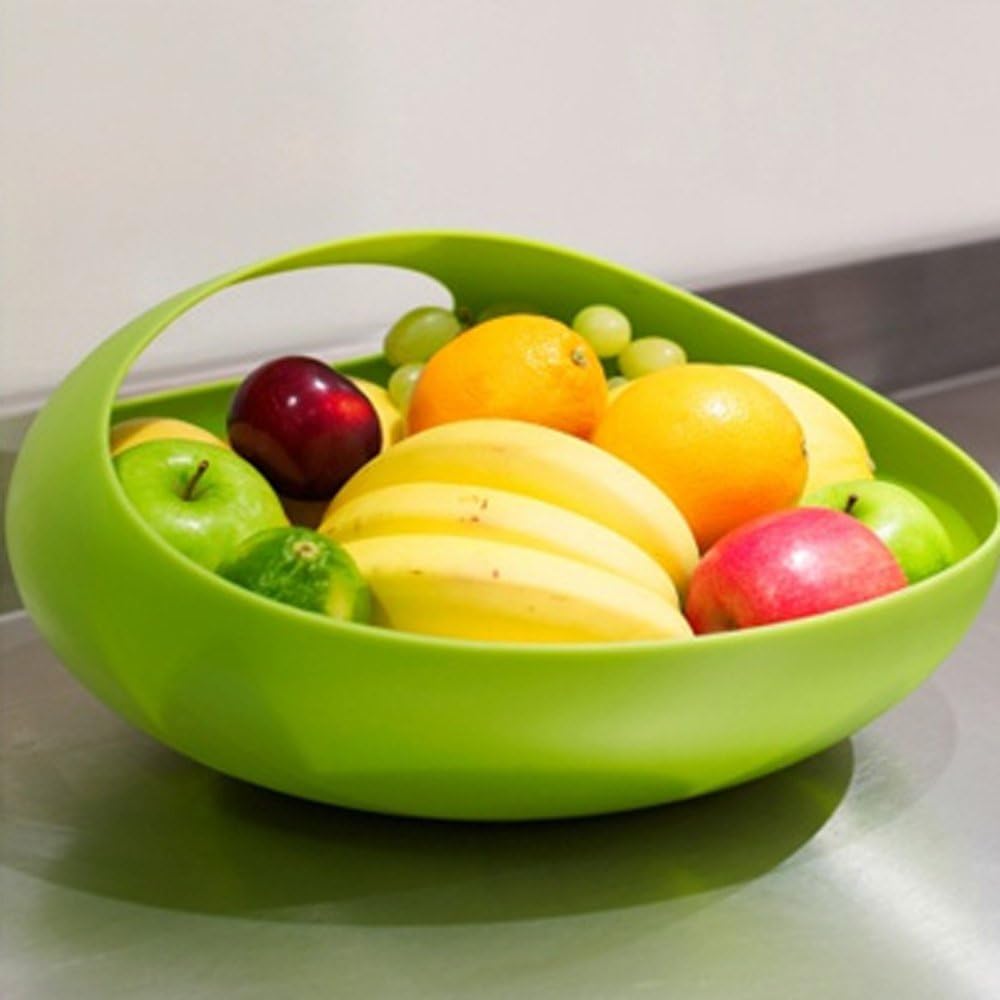 Salad Bowl And Servers - Green