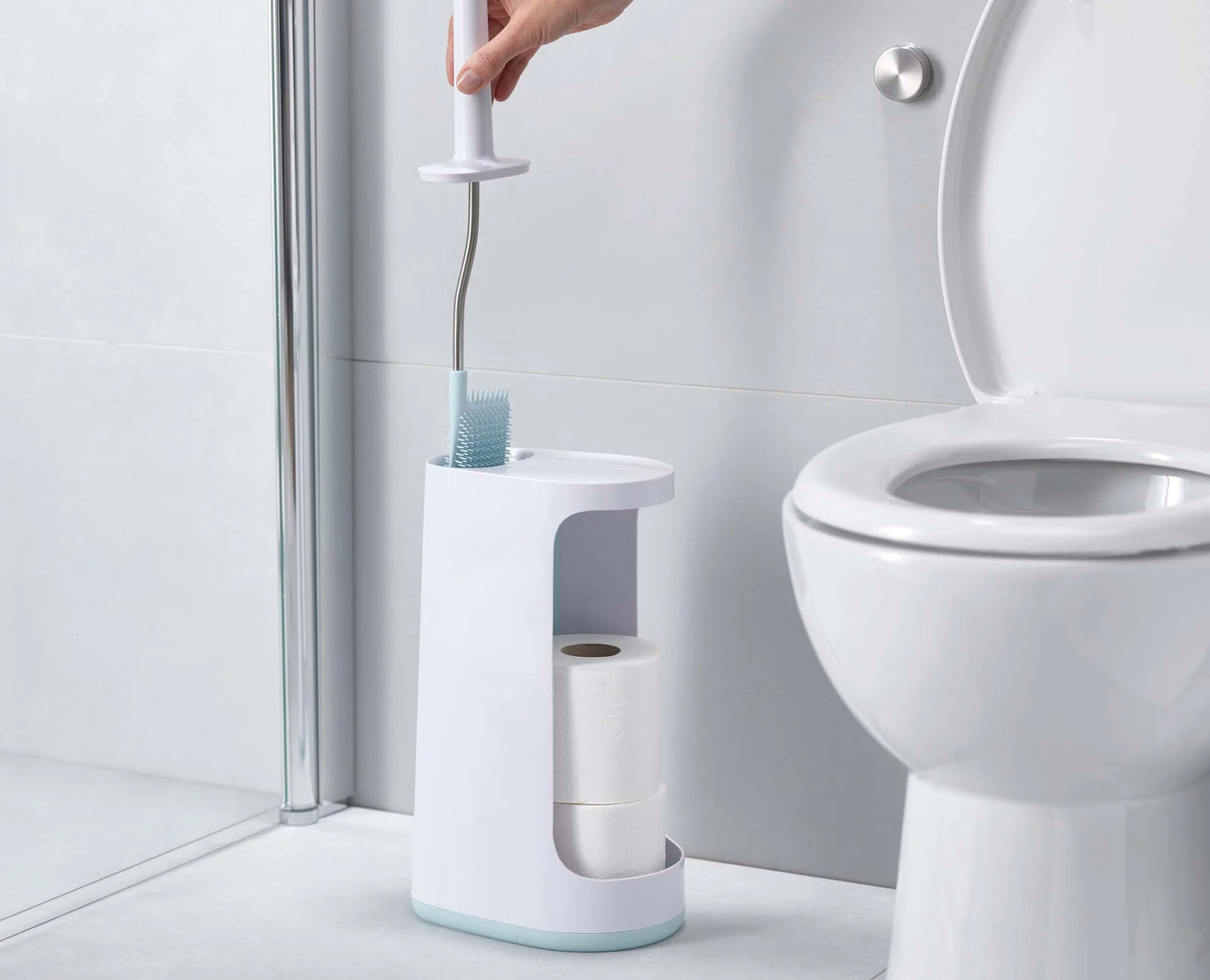 Flex Store Toilet Brush With Storage Caddy