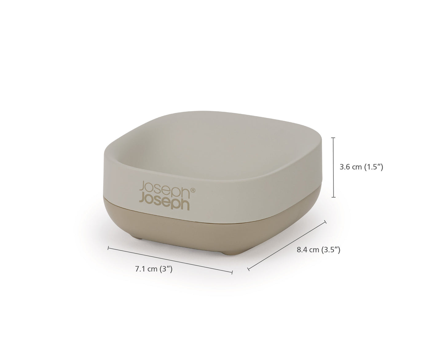 Slim Compact Soap Dish - Ecru