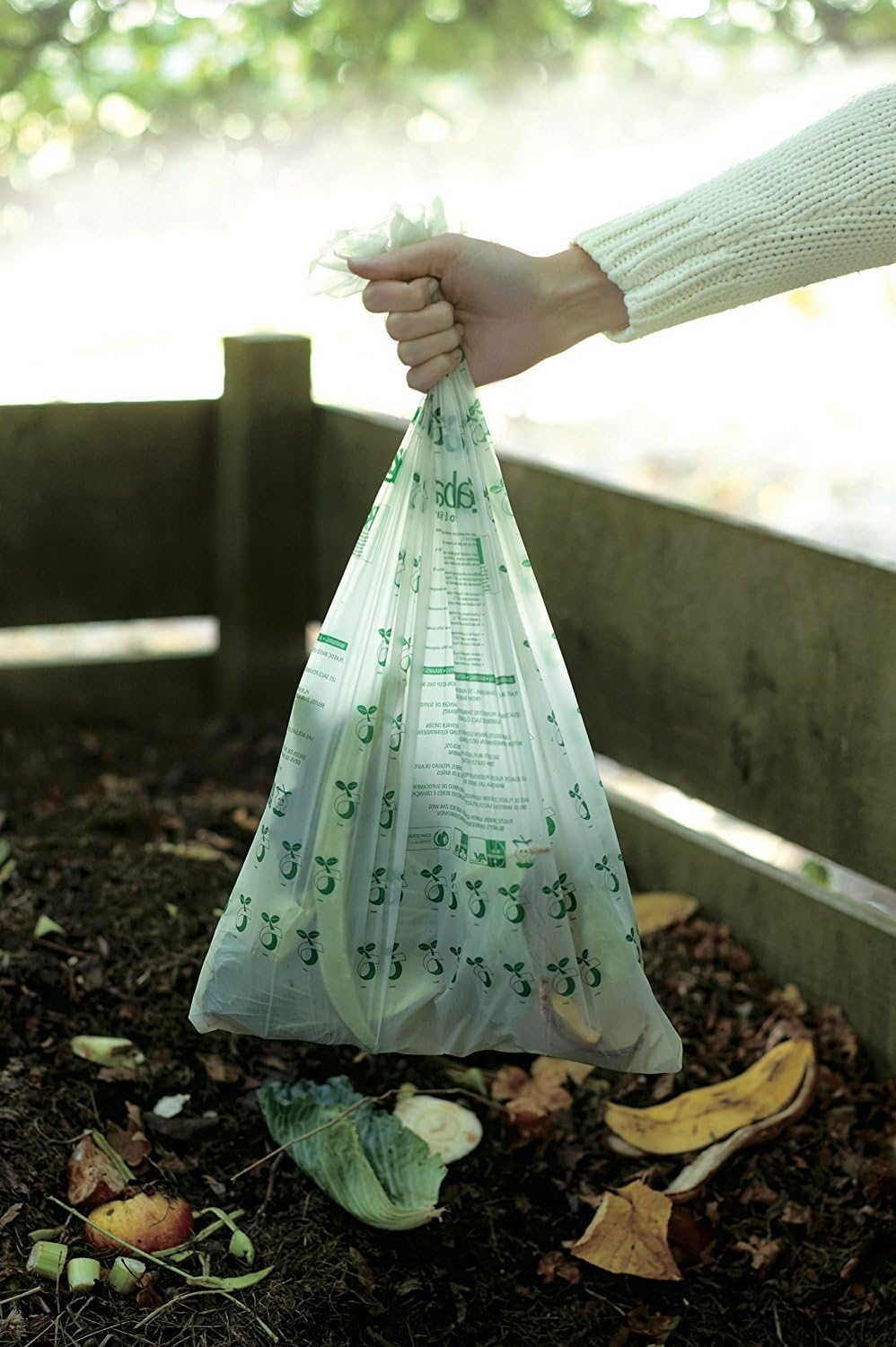 PerfectFit Compostable Bags Code K (10L) 10 Bags/Roll - Green