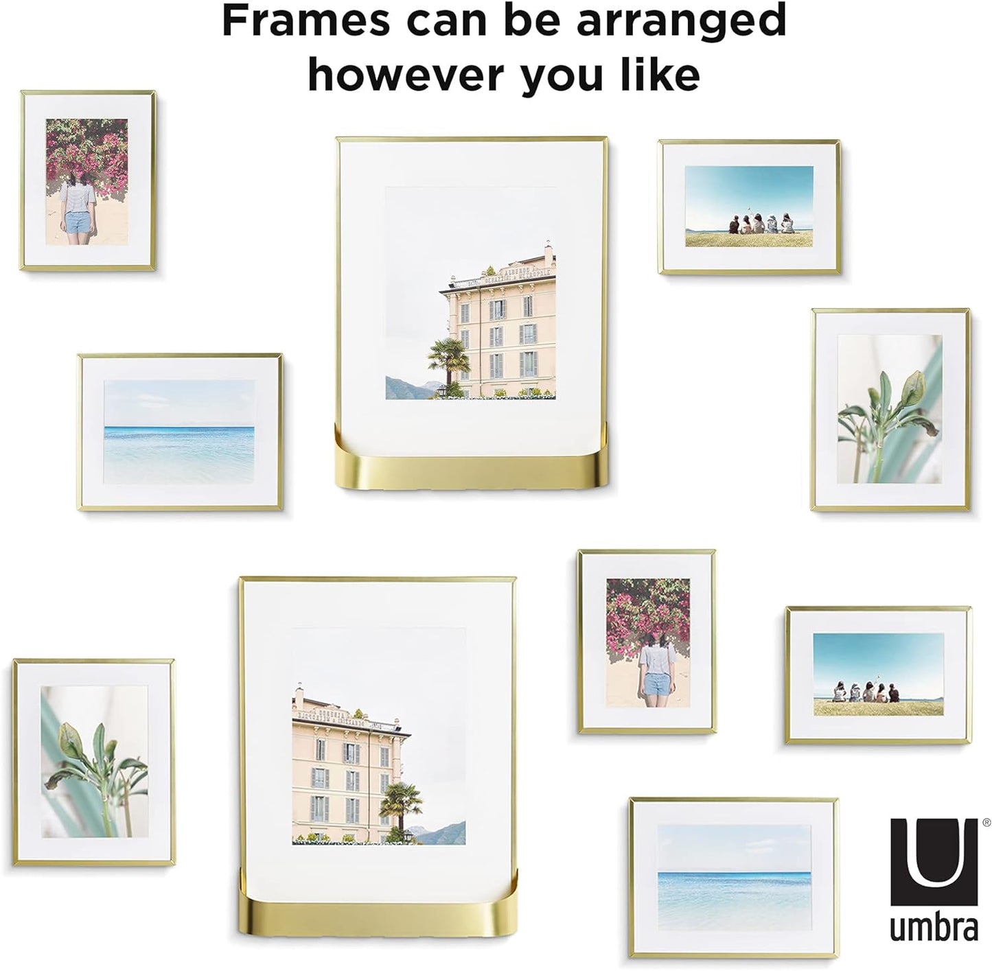 Matinee Photo Display S/5 - Matte Brass