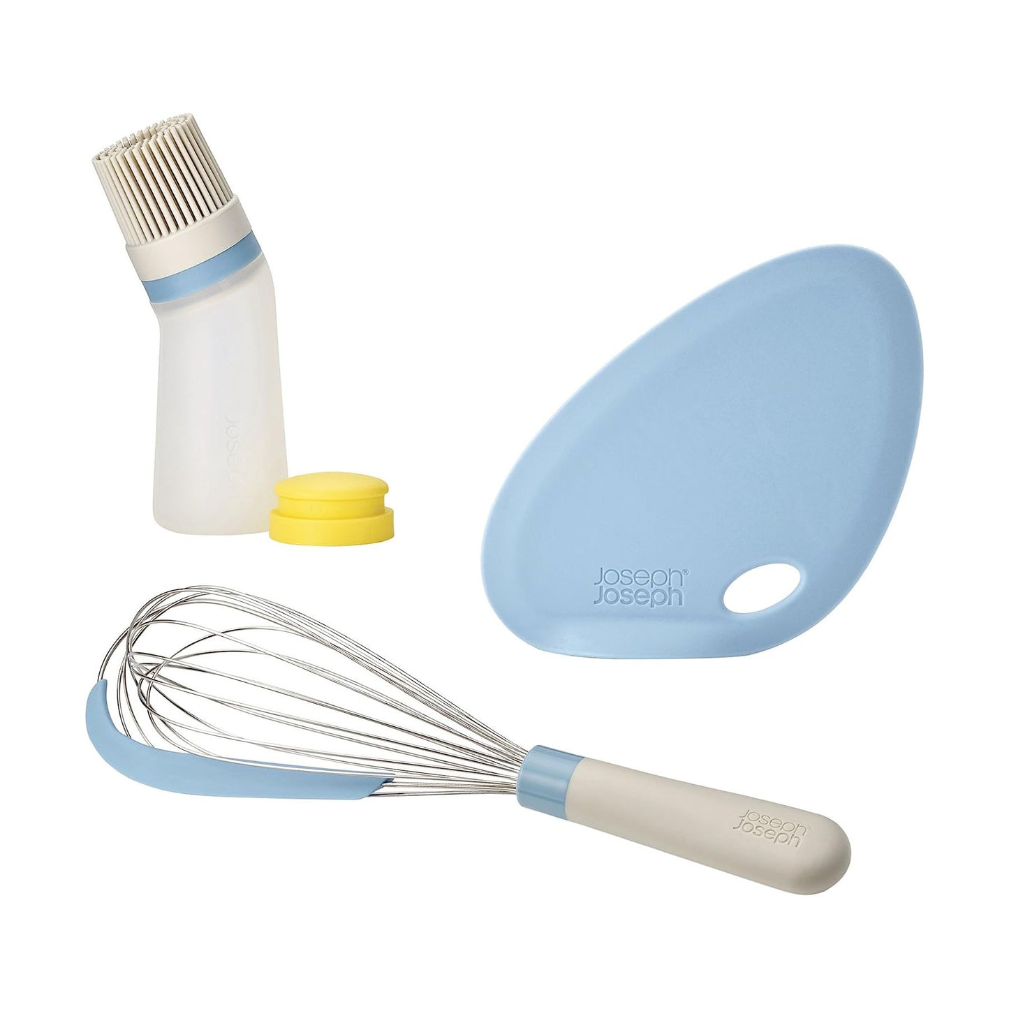 Let's Bake Set - Whisk, Bowl Scraper Fin, Pastry Brush