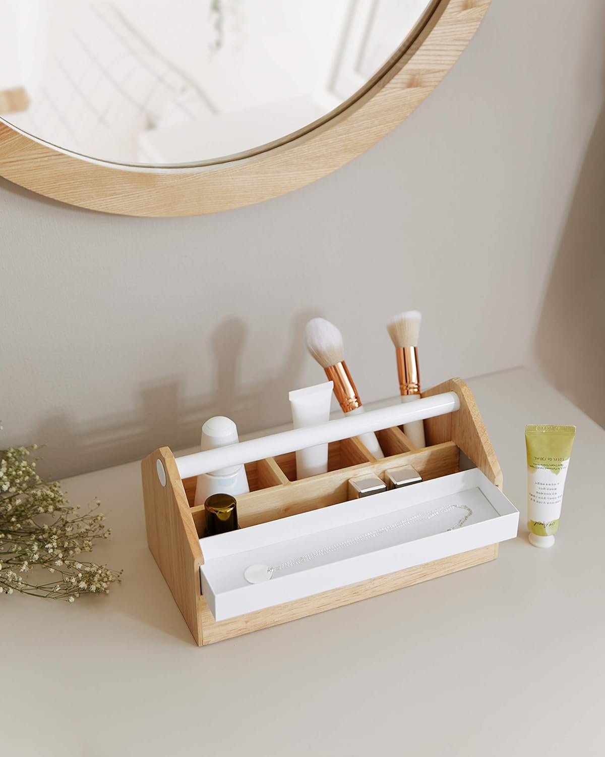 Toto Medium Storage Box - White/Natural