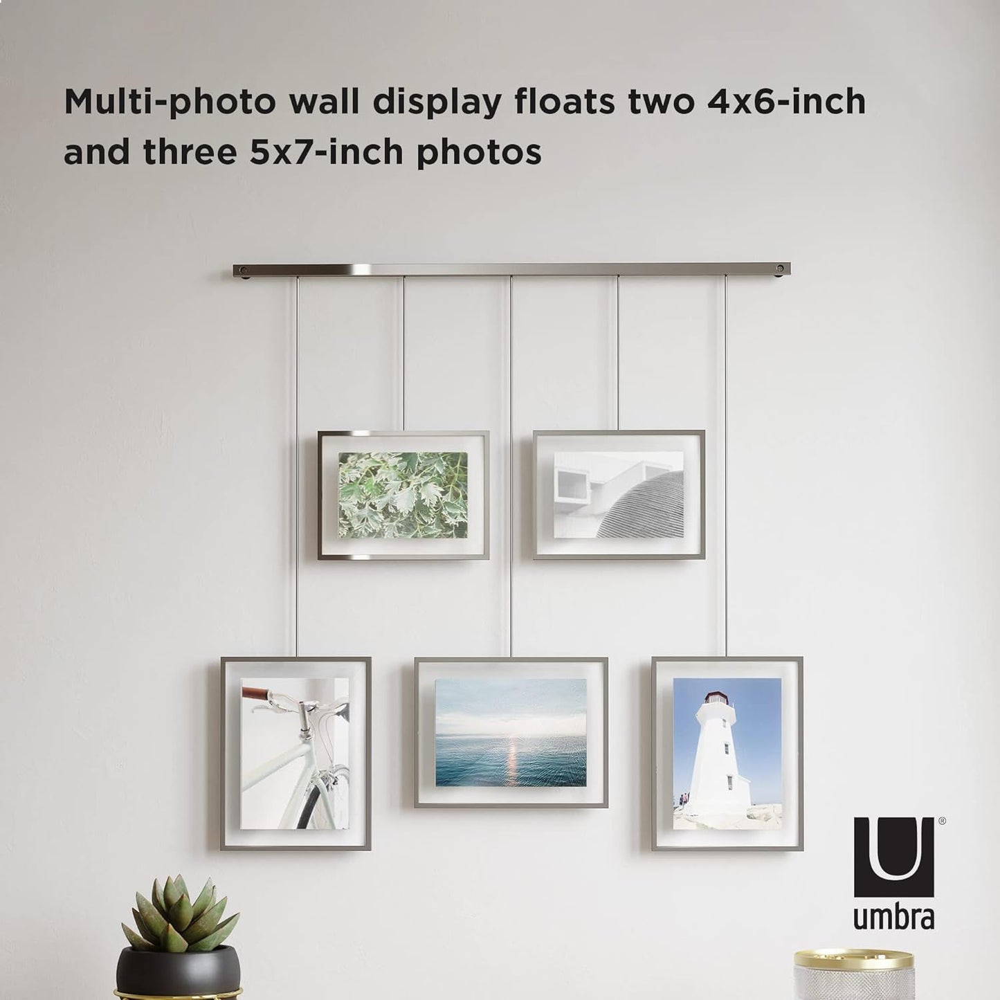 Exhibit Photo Display (Set of 5) - Chrome