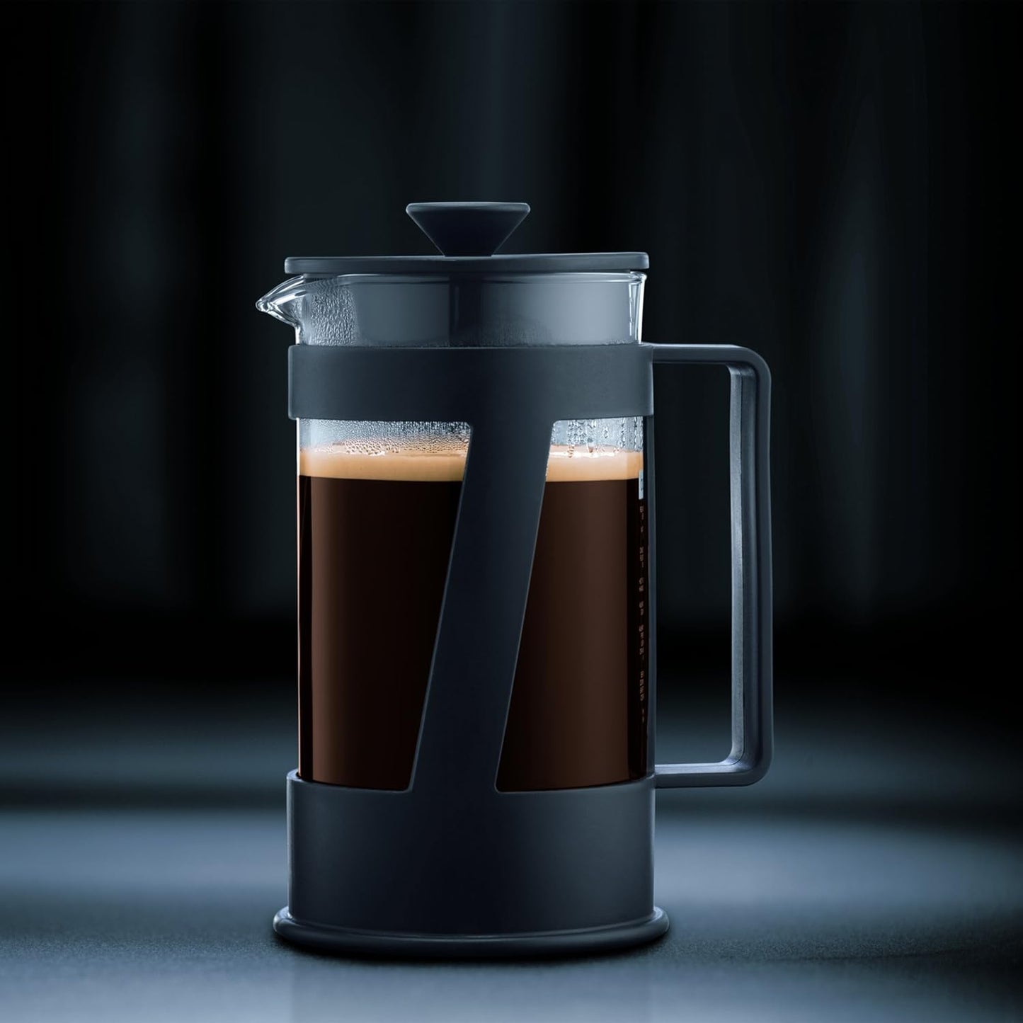 Crema French Press Coffee Maker 3 Cup, 0.35L/12oz - Black