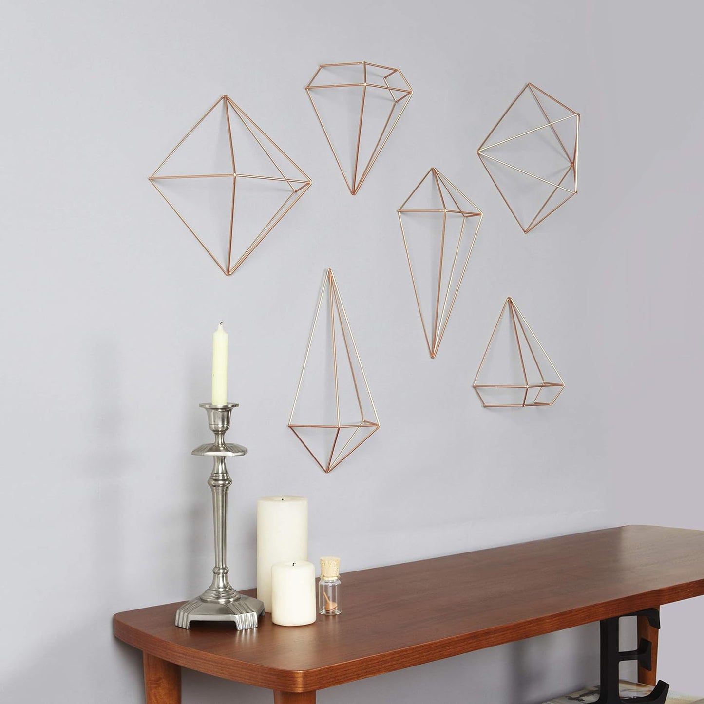 Prisma Wall Decor - Copper (Set of 6)