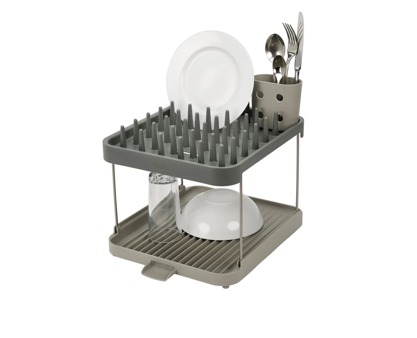 DUO 2-Tier Dish Rack - Grey