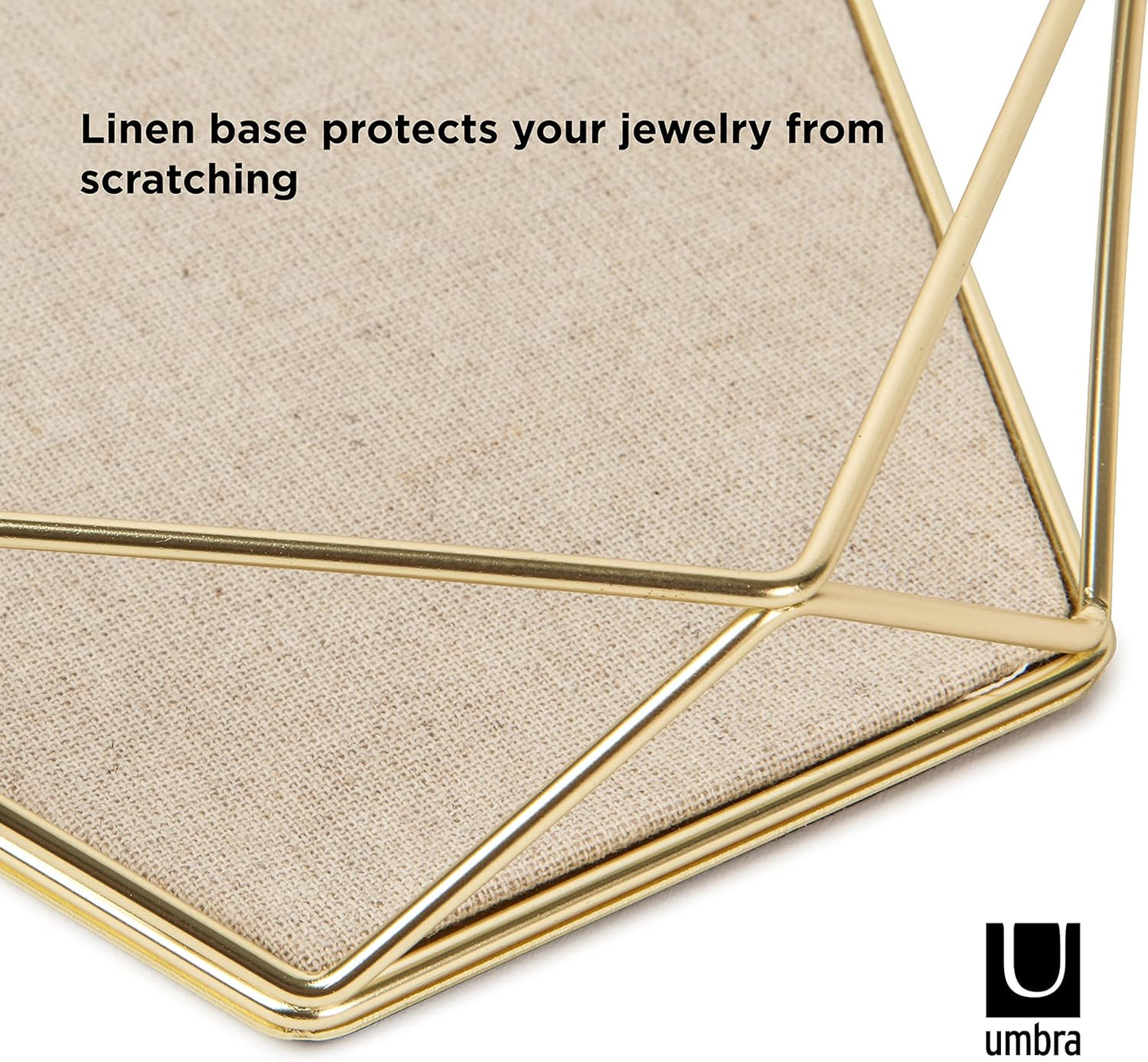 Prisma Jewelry Tray - Matte Brass