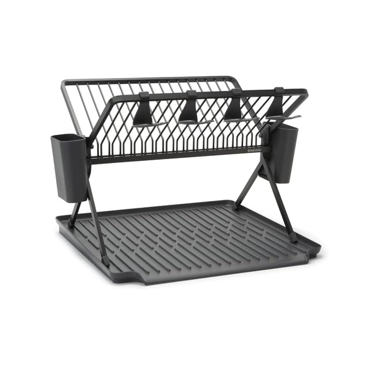 Foldable Dish Drying Rack Large - Dark Grey