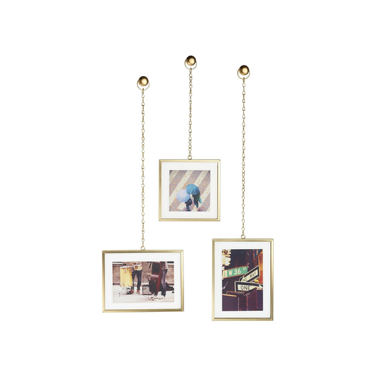 Fotochain Wall Photo Display - Matte Brass