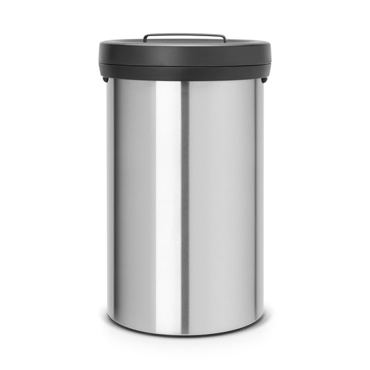 Big Bin 60L - Matt Steel FPP (Fingerprint Proof) Body with Dark Grey Lid