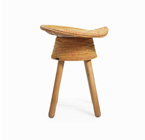 Coiled Stool Red