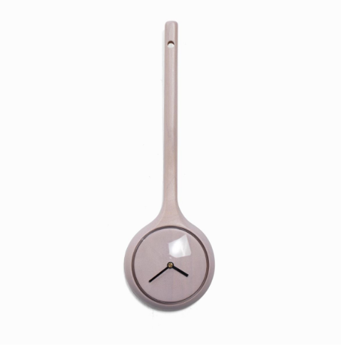 Spoon Clock Pink