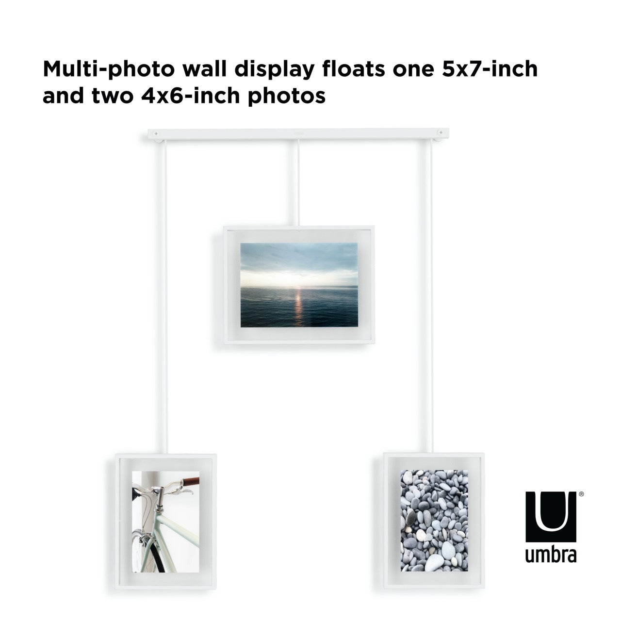 Exhibit Photo Display (Set of 3) - White