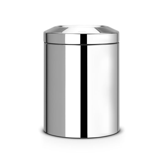 Flame Guard Waste Paper Bin 7L - Brilliant Steel