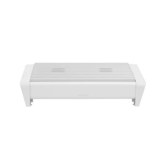 Food Warmer 2 Burners - White/Grey Grille