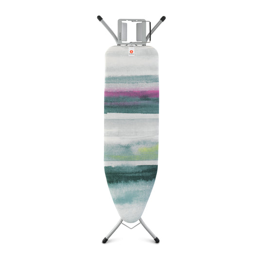 Ironing Board (B) 124x38cm, SIR (Steam Iron Rest) Fresh White Frame - Morning Breeze