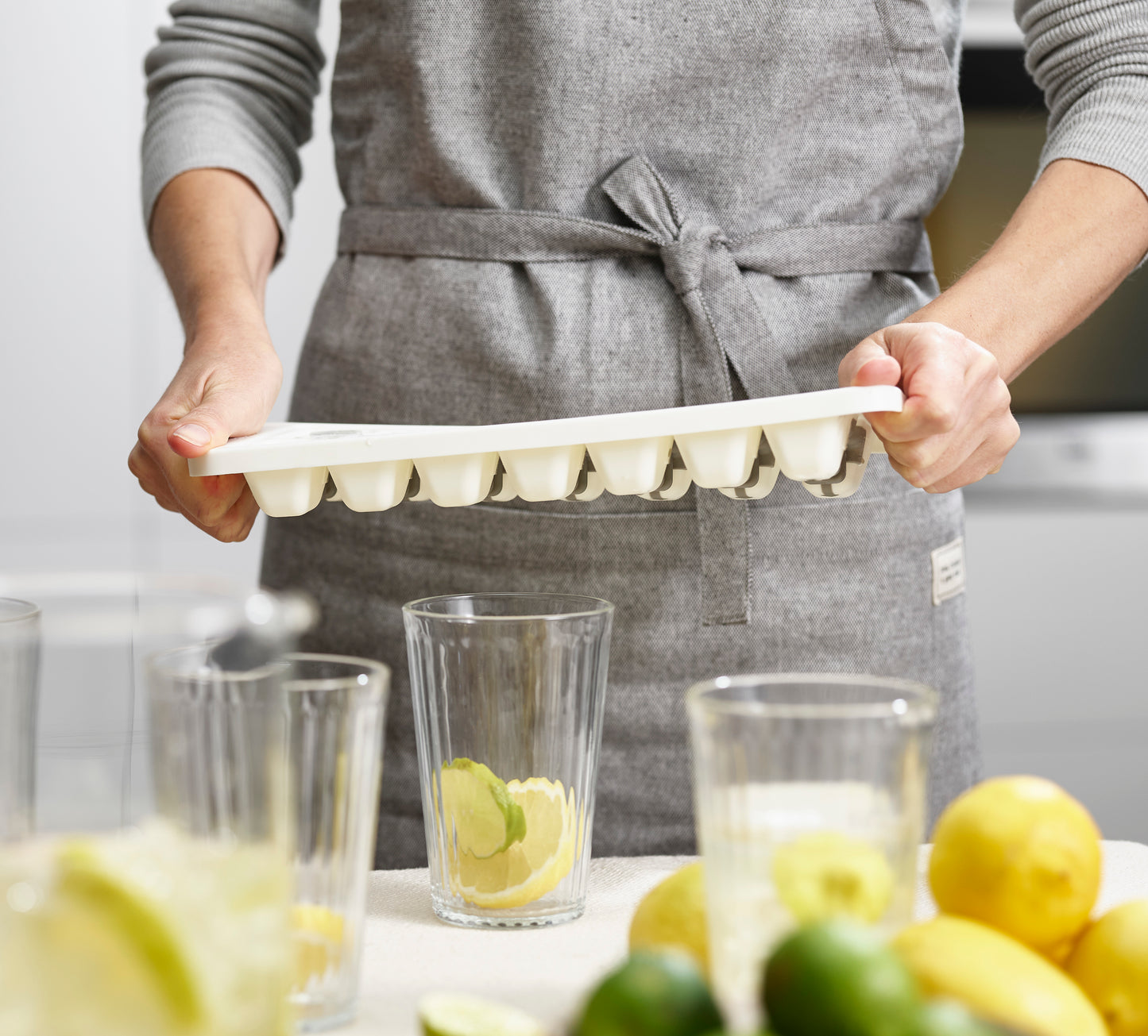 DUO Easy-Release Ice-Cube Tray - Grey