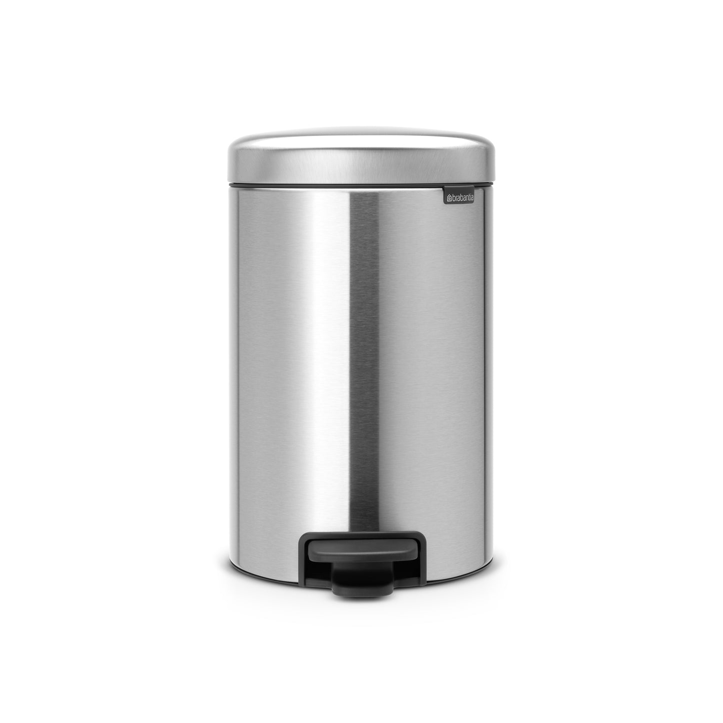 NewIcon Pedal Bin Silent 12 Litre - Matt Steel