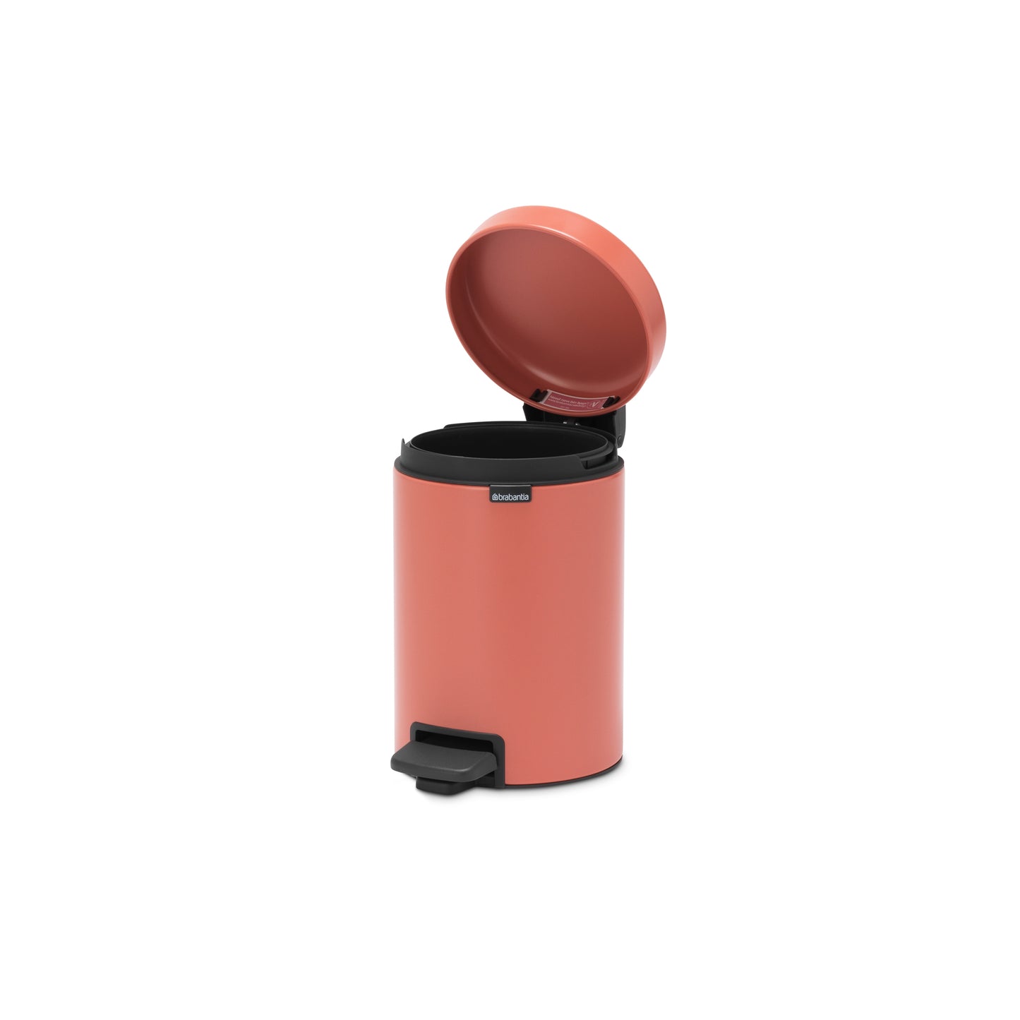 NewIcon Pedal Bin Silent 3 Litre - Terracotta Pink