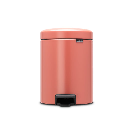 NewIcon Pedal Bin Silent 5 Litre - Terracotta Pink