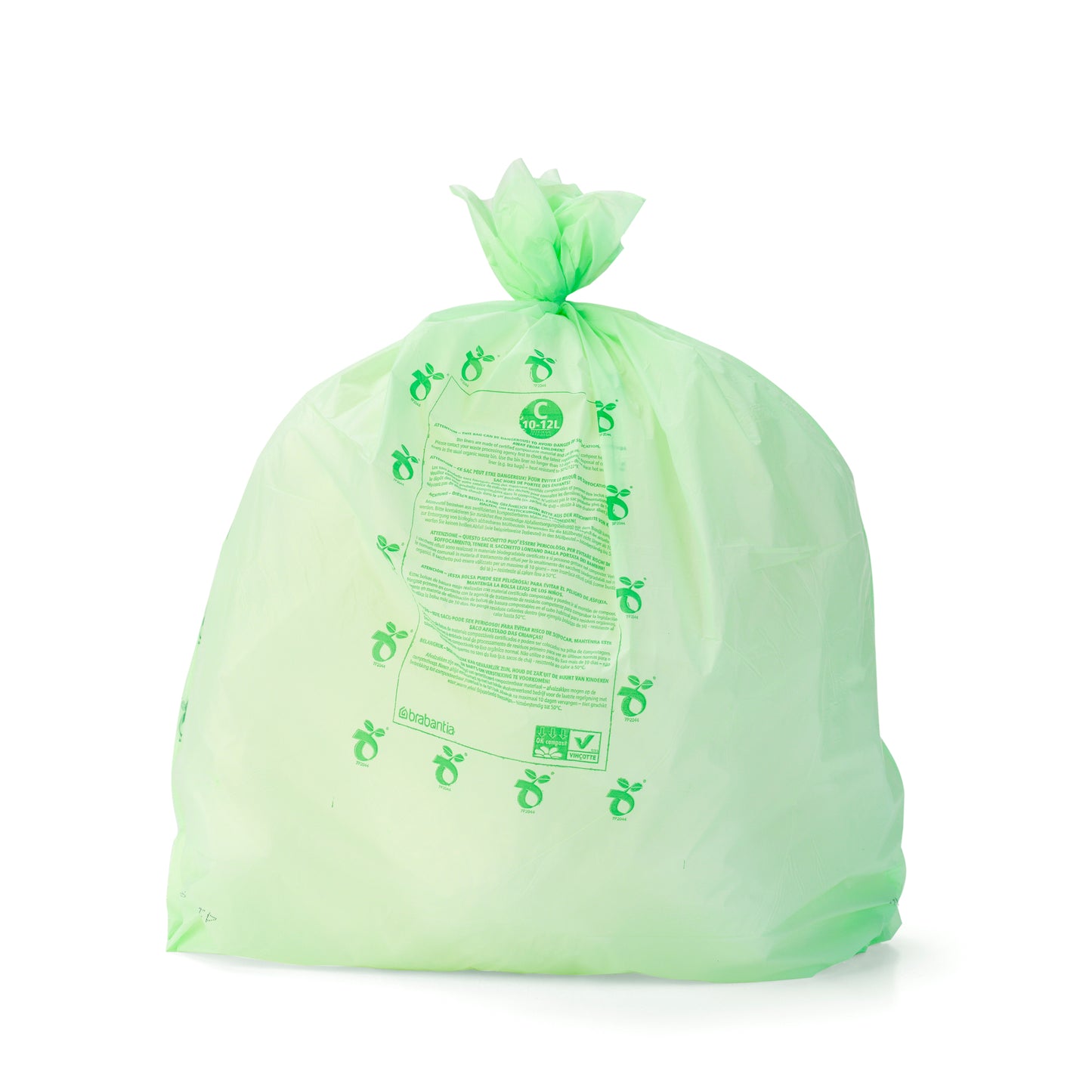 PerfectFit Compostable Bags - Code S (10/12L) 10 Bags/Roll - Green